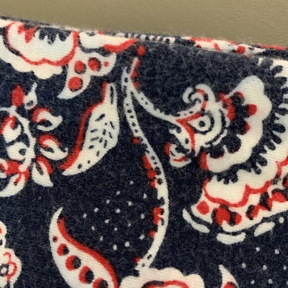 Talbots Womens XS Skirt Pull On Knit Maxi Floral Paisley Navy Boho Cottagecore - Picture 11 of 12